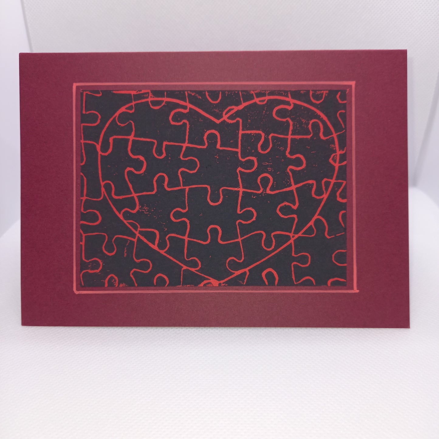 Jigsaw Heart Card