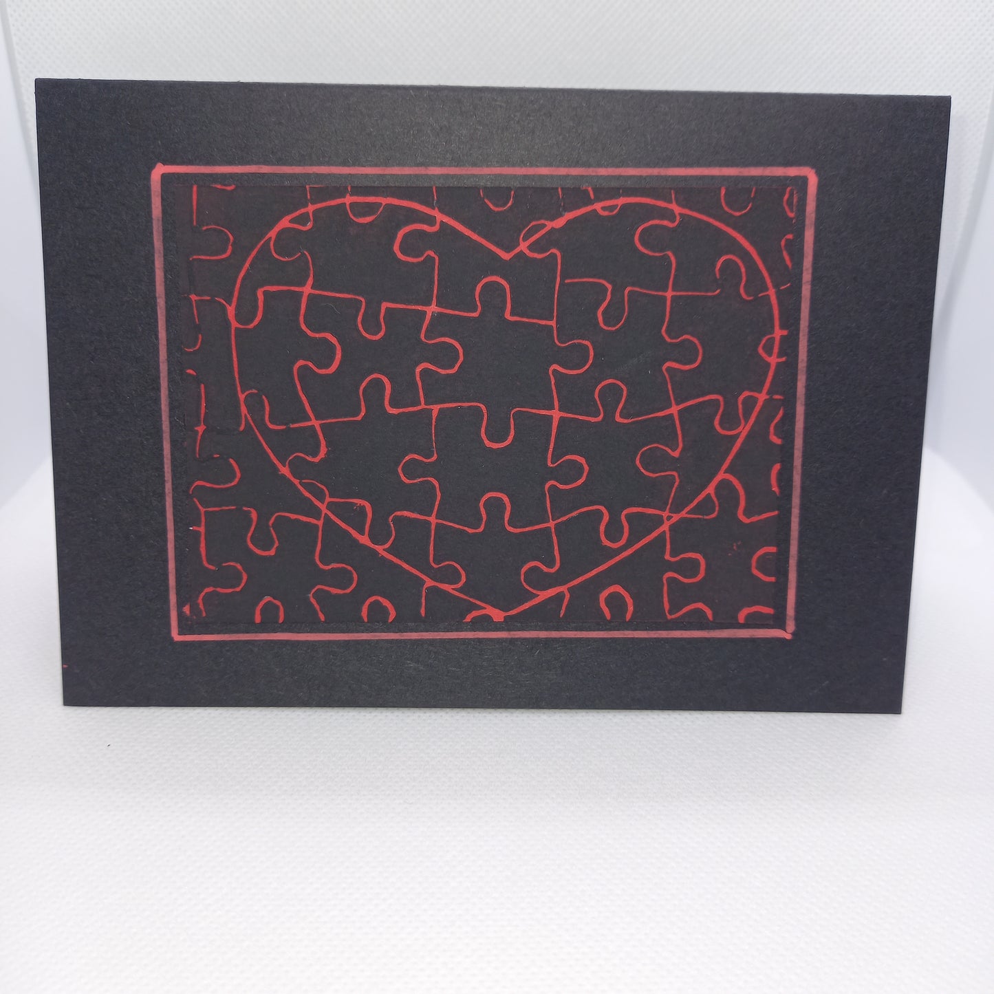 Jigsaw Heart Card