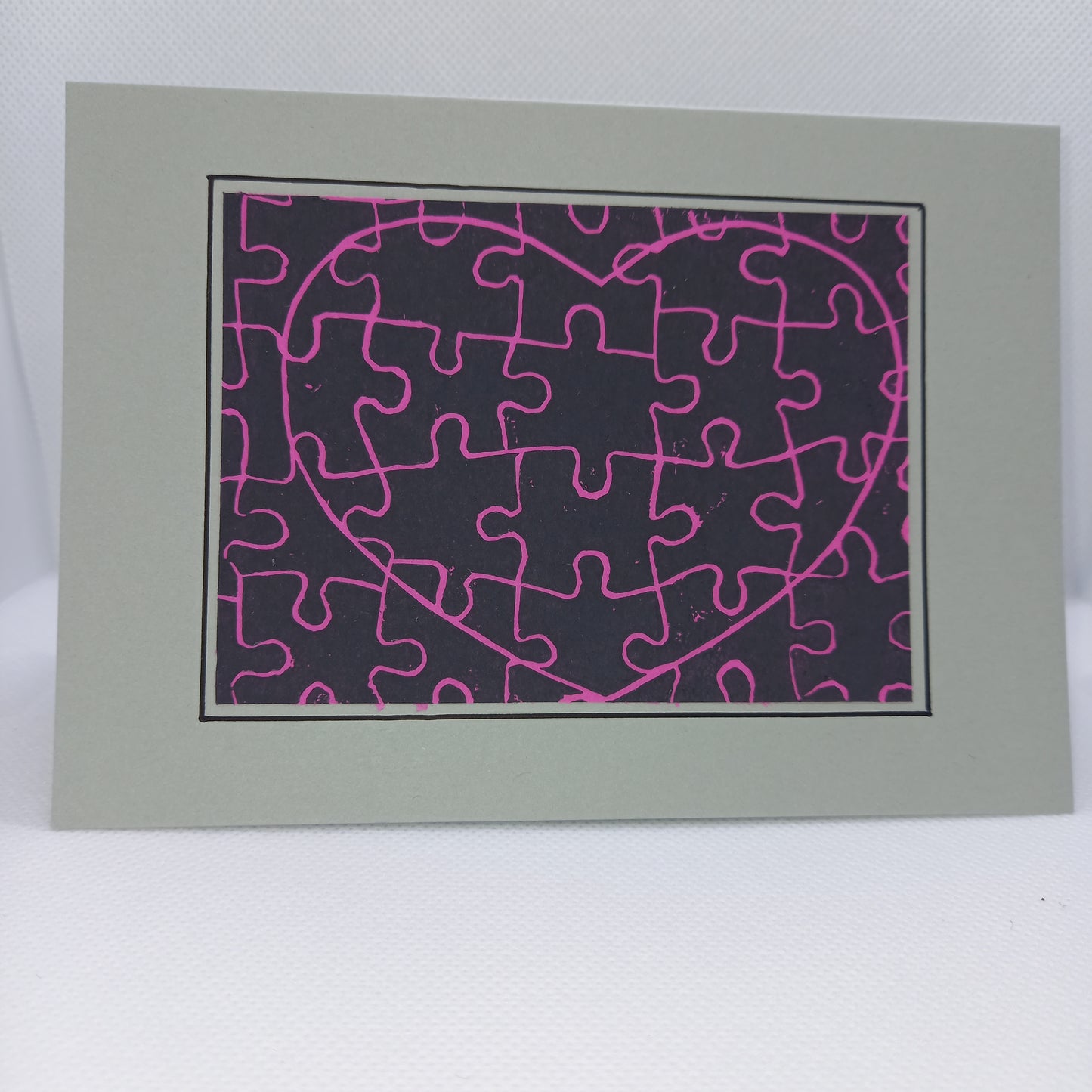 Jigsaw Heart Card